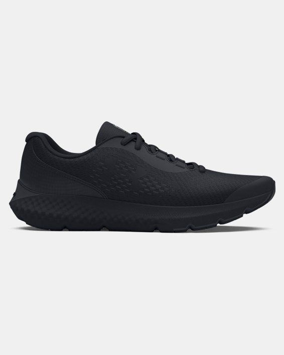 Boys' Grade School UA Rogue 4 Running Shoes in Black image number 0